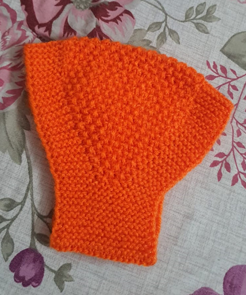 Hand Knitted Orange Woolen Headband