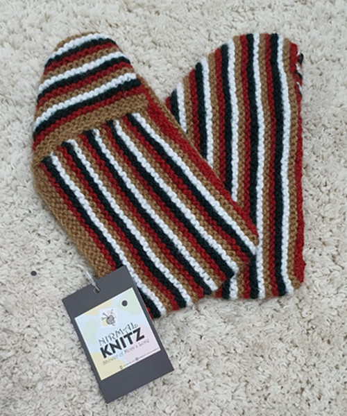 Cute Multicolored Handknitted Woolen Socks