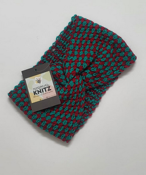 Maroon & Teal Green Headband